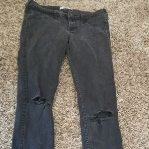 Hollister black skinny jeans